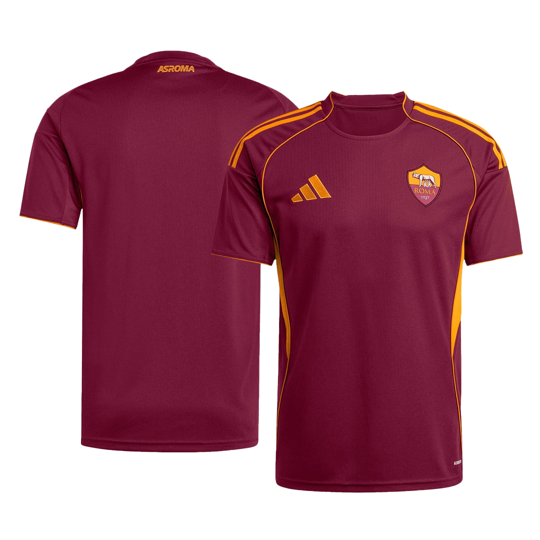 Roma Soccer Jersey Home Custom Shirt 2025-2026-01 Roma Soccer Jersey Home Custom Shirt 2025-2026-01