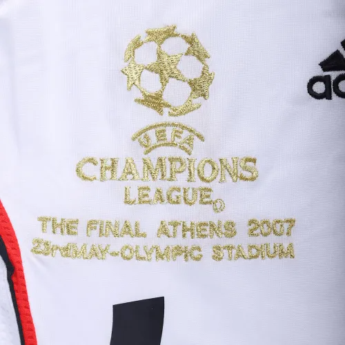 2006-2007 AC Milan Ronaldo #99 Kakà #22 Maldini #3 Pirlo #21 UCL Final Retro Jersey Away Replica-05 2006-2007 AC Milan Ronaldo #99 Kakà #22 Maldini #3 Pirlo #21 UCL Final Retro Jersey Away Replica-05