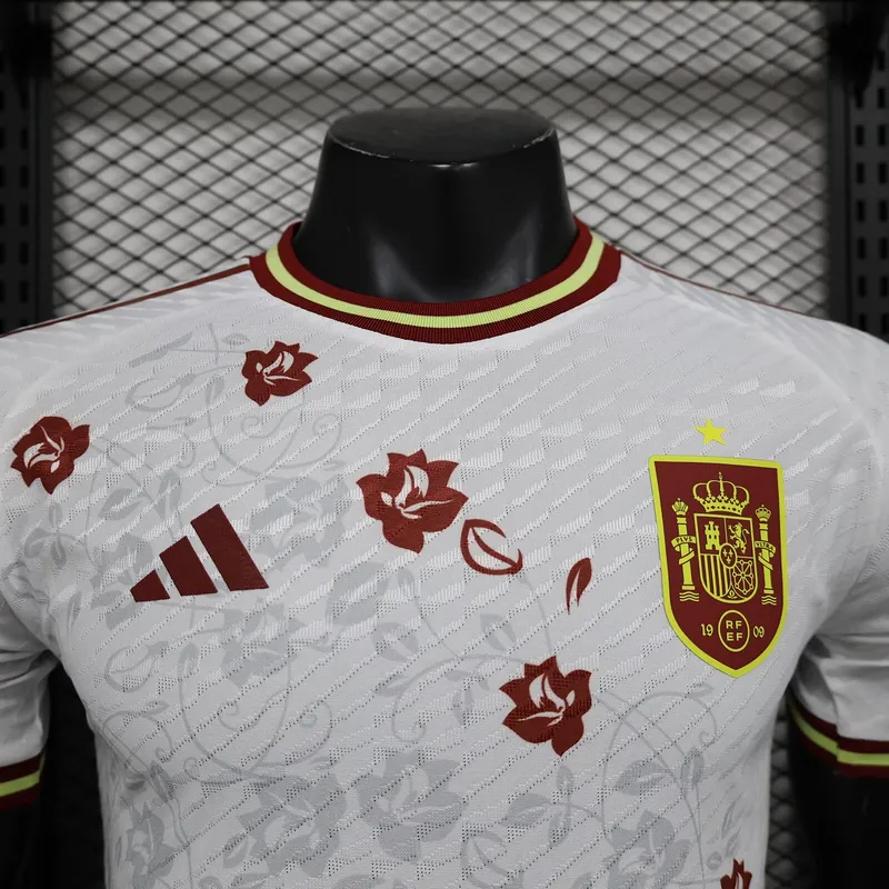 2024 Spain White Special Player Version Jersey5 2024 Spain White Special Player Version Jersey5