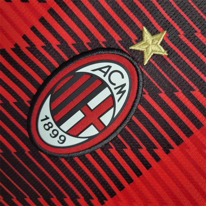 2023-2024 AC Milan Ibrahimović #11 Jersey Home-04 2023-2024 AC Milan Ibrahimović #11 Jersey Home-04