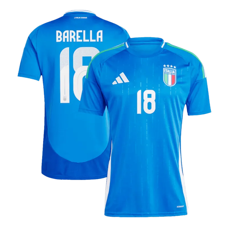 Italy Home Jersey CHIESA #14 BARELLA #18 DIMARCO #3 EURO 2024-3 Italy Home Jersey CHIESA #14 BARELLA #18 DIMARCO #3 EURO 2024-3