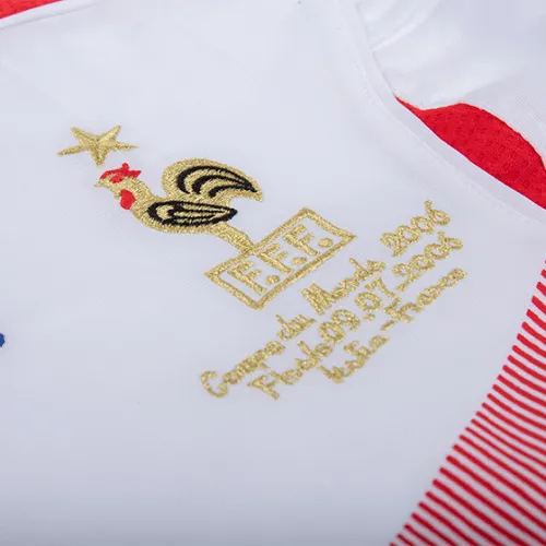 2006 France Retro Jersey Away World Cup-6 2006 France Retro Jersey Away World Cup-6