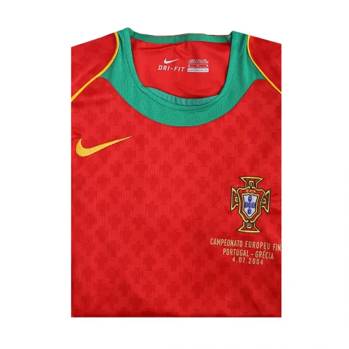 2004 Portugal Retro Jersey Home Euro Cup5 2004 Portugal Retro Jersey Home Euro Cup5
