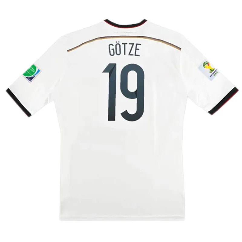 2014 Germany 4 Star Retro Jersey Home World Cup7 2014 Germany 4 Star Retro Jersey Home World Cup7