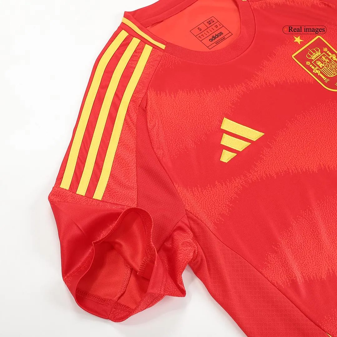 Spain Home Jersey LAMINE YAMAL #19 RODRIGO #16 MORATA #7 Euro 2024-7 Spain Home Jersey LAMINE YAMAL #19 RODRIGO #16 MORATA #7 Euro 2024-7