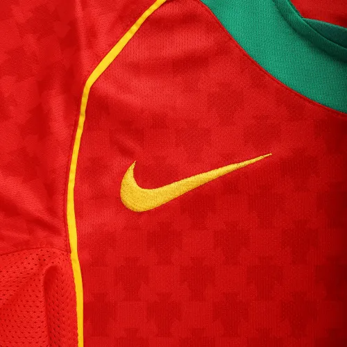 2004 Portugal Retro Jersey Home Euro Cup7 2004 Portugal Retro Jersey Home Euro Cup7