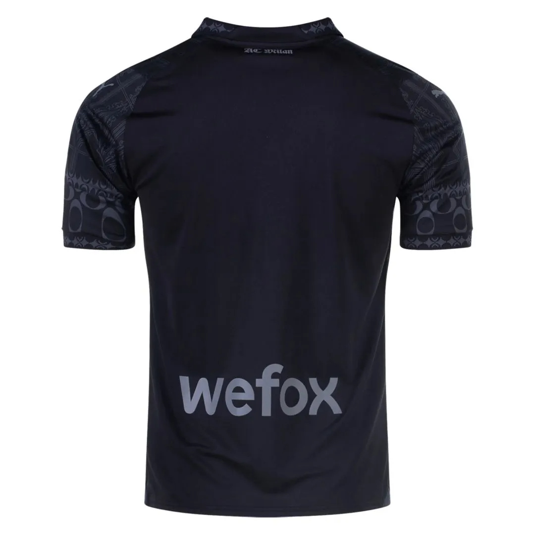 2023-2024 AC Milan x Pleasures Fourth Jersey Black Shirt-02 2023-2024 AC Milan x Pleasures Fourth Jersey Black Shirt-02