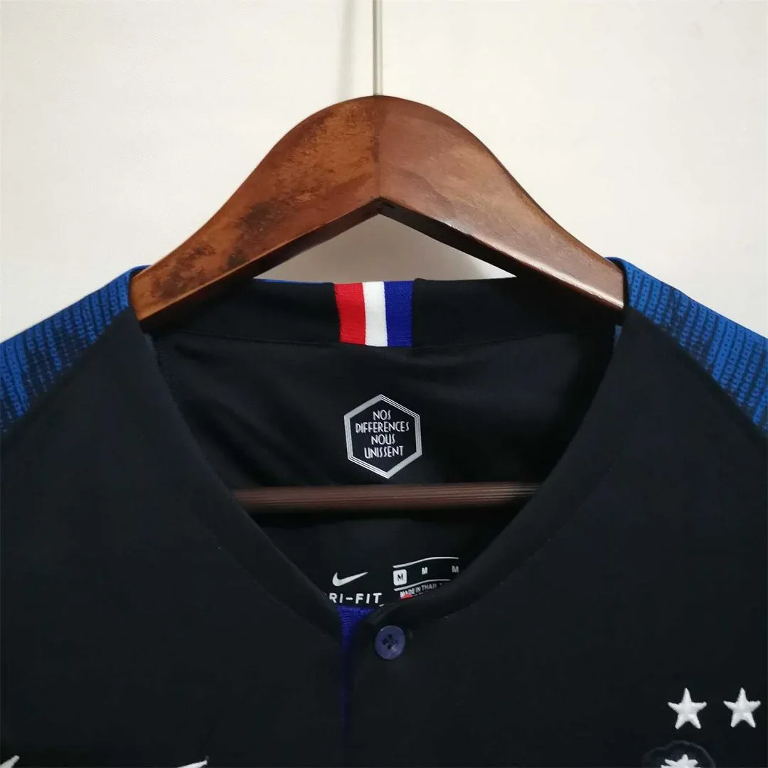 2018 France World Cup Champion 2 Stars Home Retro Jersey-4 2018 France World Cup Champion 2 Stars Home Retro Jersey-4