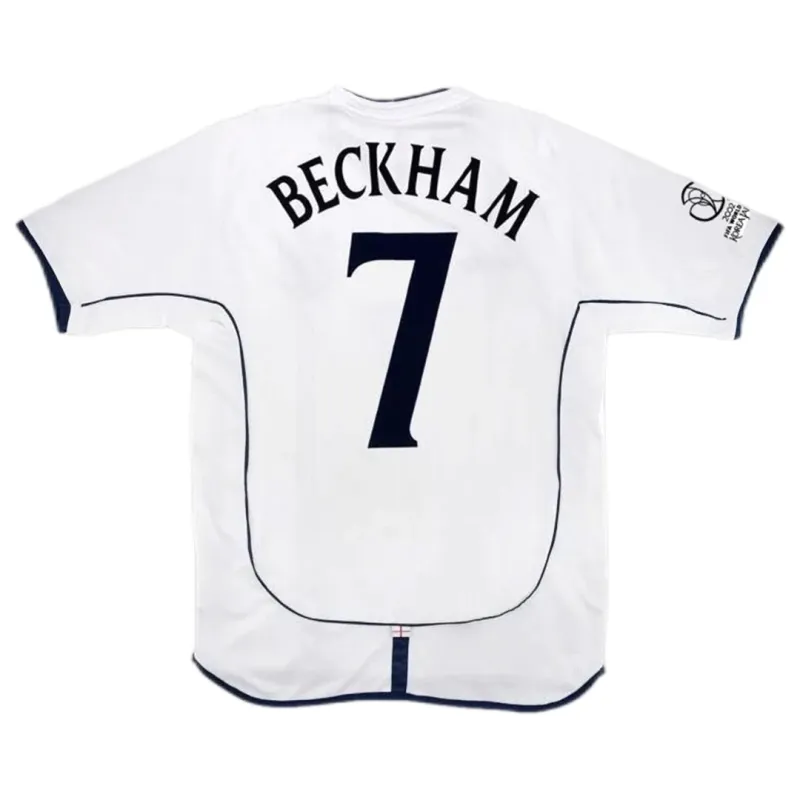 2002 England Retro Soccer Jersey Home Replica World Cup-3 2002 England Retro Soccer Jersey Home Replica World Cup-3