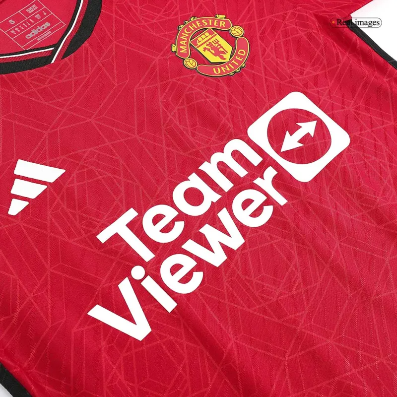 2023-2024 Manchester United Jersey Home Player Version