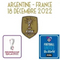 2022 WORLD CUP FINAL MATCH& 2018 WC CHAMPION PATCH