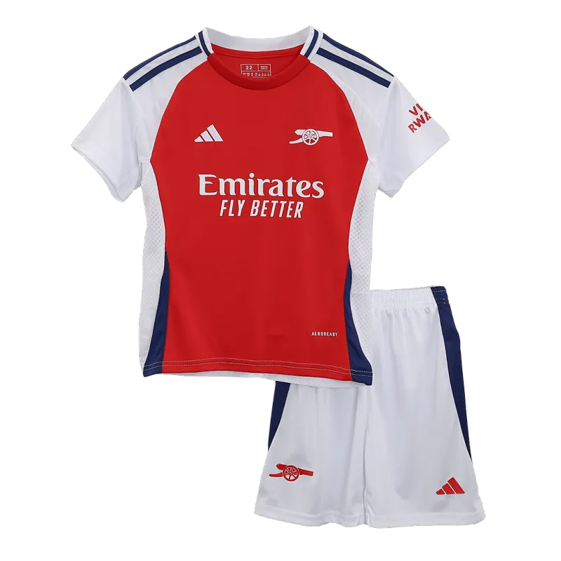 Kids Arsenal Home Jersey Kits(Jersey+Shorts+Socks) 2024-2025