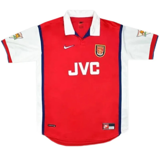 1998-1999 Arsenal Bergkamp #10 Retro Jersey Home
