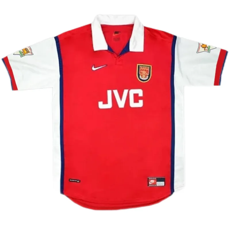 1998-1999 Arsenal Bergkamp #10 Retro Jersey Home