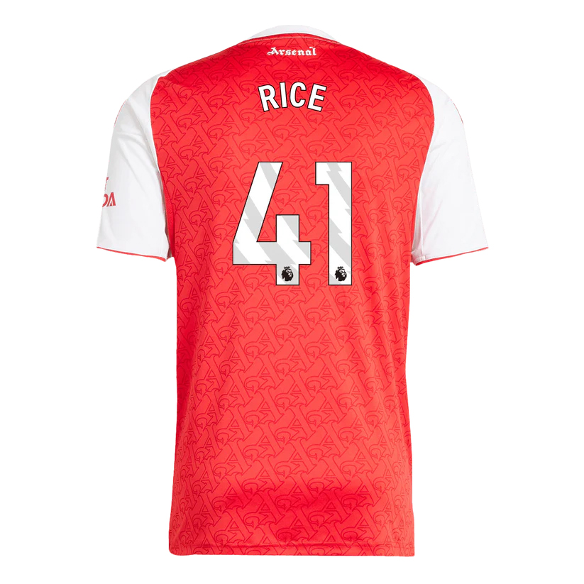 Arsenal RICE #41 Home Soccer Jersey 2025/26