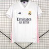 21/22 Real Madrid Home Jersey - White with Pink Side Accents