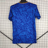  21/22 Real Madrid Away Jersey - Blue Graffiti Pattern with Orange Accents