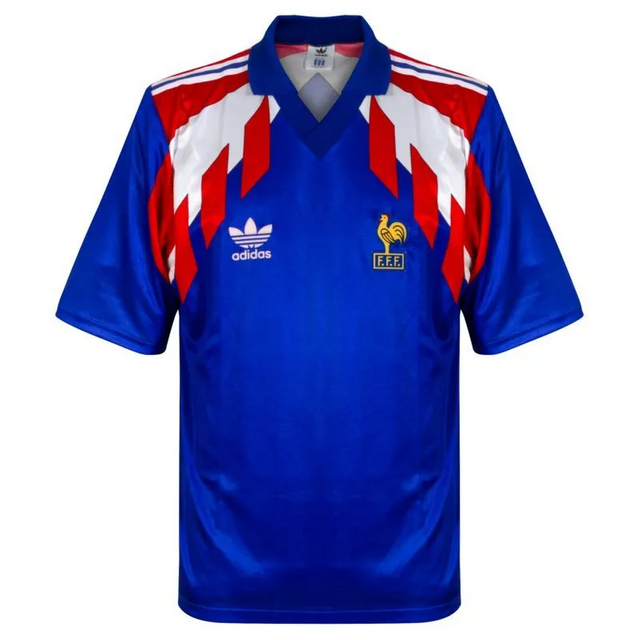 1990 France Retro Jersey Home World Cup
