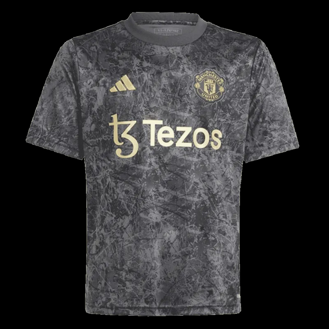 2023-2024 Manchester United Stone Roses Pre-Match Kit Football Jersey