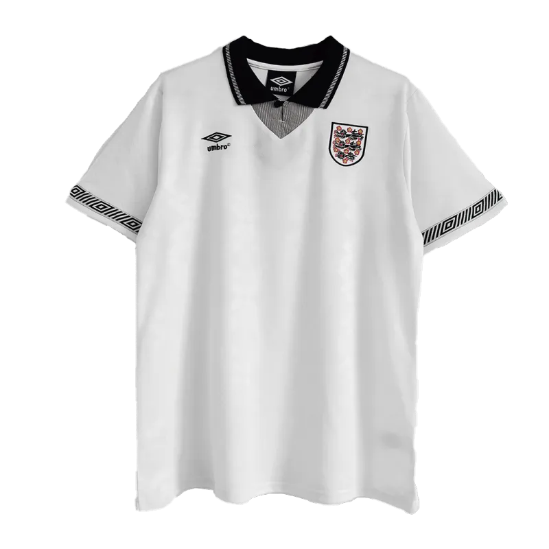 1990 England Retro Jersey Home Replica World Cup