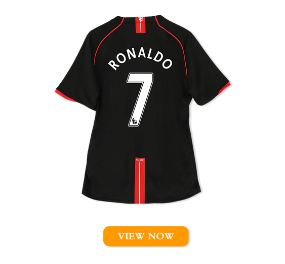 Manchester United RONALDO #7 Retro Jerseys 2007/08 Away Soccer Jersey For Men