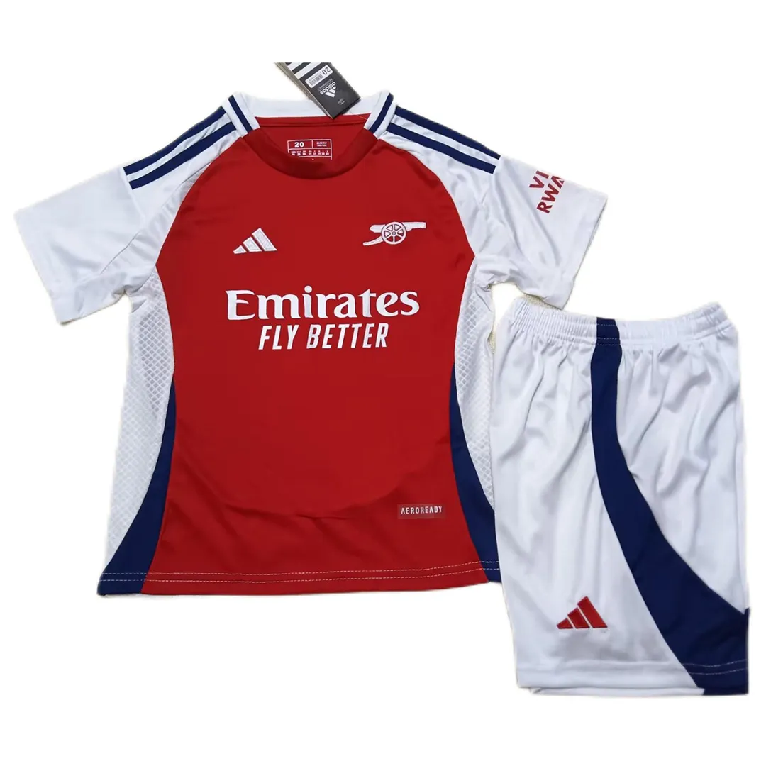 Kids Arsenal Home Jersey Kits(Jersey+Shorts+Socks) 2024-2025