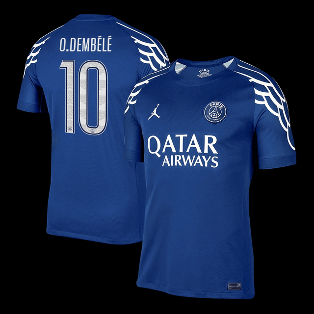 O.DEMBéLé #10 PSG Soccer Jersey Fourth Away Custom Shirt 2025-26 - UCL