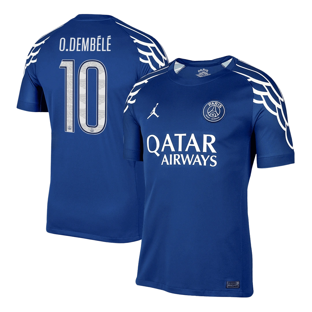 O.DEMBéLé #10 PSG Soccer Jersey Fourth Away Custom Shirt 2025-26 - UCL