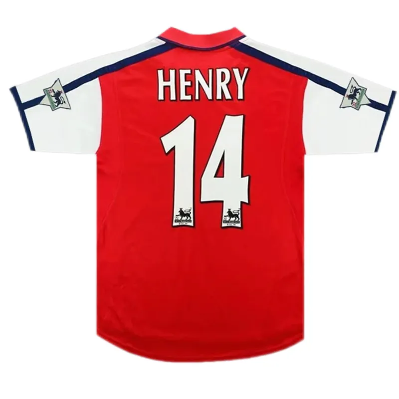 2000-2001 Arsenal Henry #14 Retro Jersey Home