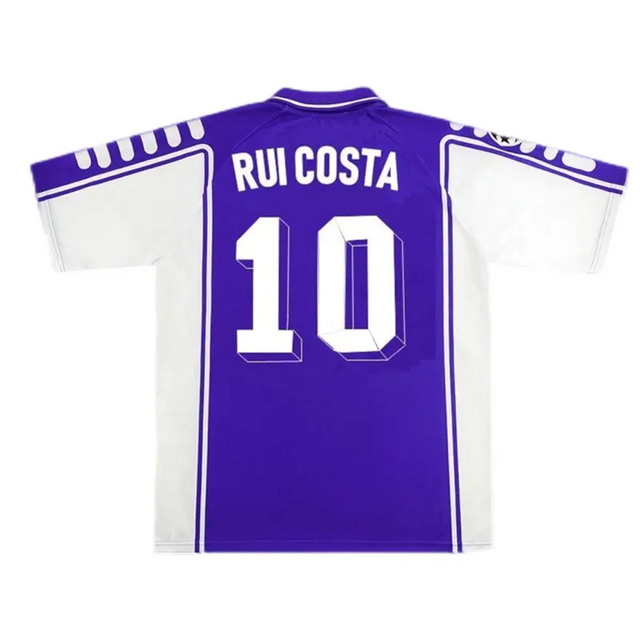 Fiorentina BATISTUTA #9 RUI COSTA #10 1999~2000 Retro Jersey Home