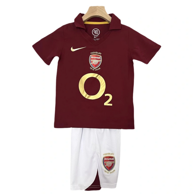 2005-2006 Arsenal Home Retro Kids Kits football Jersey