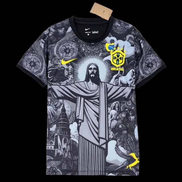 2024 Brazil Christ the Redeemer Special Kit Shirt Football