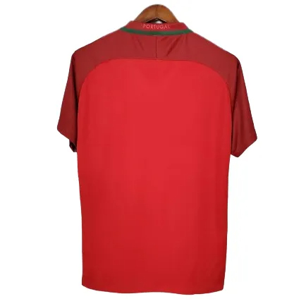 2016 Portugal Retro Jersey Home Euro Cup