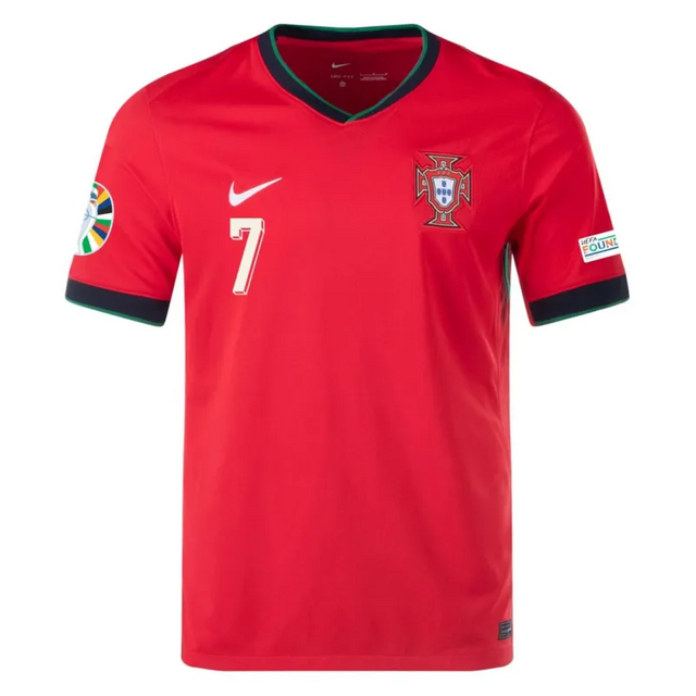 Portugal Home Ronaldo #7 R. Leão #17 Pepe #3 Jersey Euro 2024