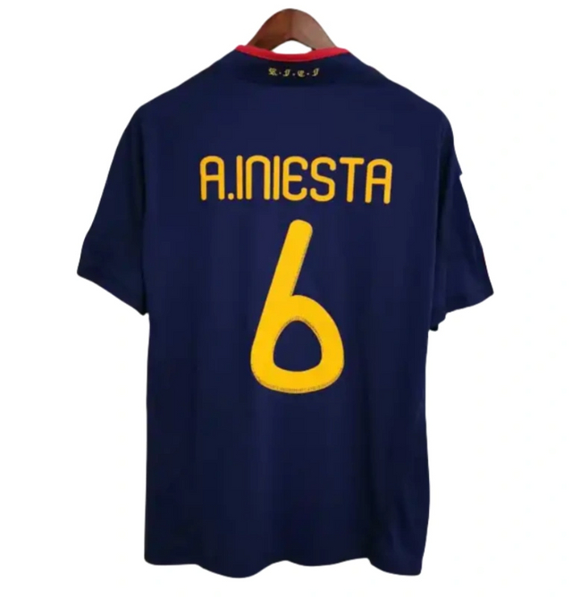 Spain Retro Jersey Away World Cup Final 2010