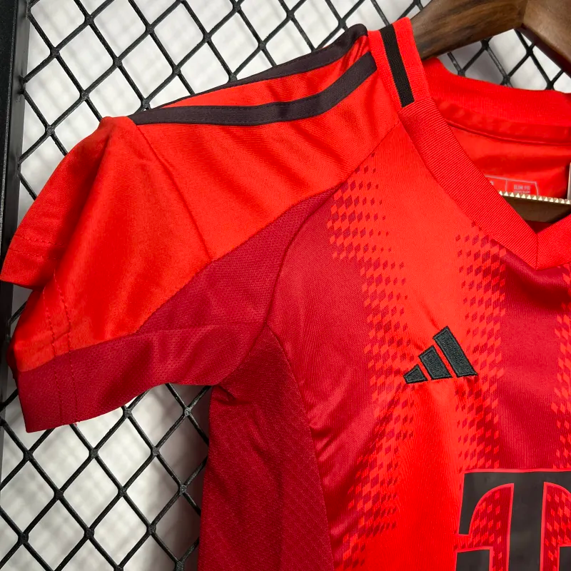 2024-2025 Bayern Munich Home Soccer Kids Kit Jersey+Shorts