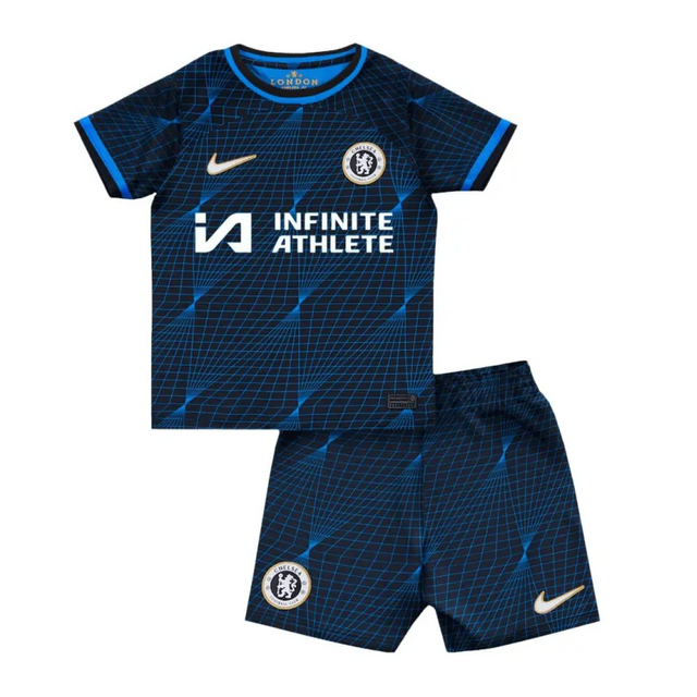 Kids Chelsea Away Kit Jersey+Short 2023-2024