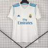 17/18 Real Madrid Home Jersey - White with Light Blue Accents (UCL Three-Peat Season)