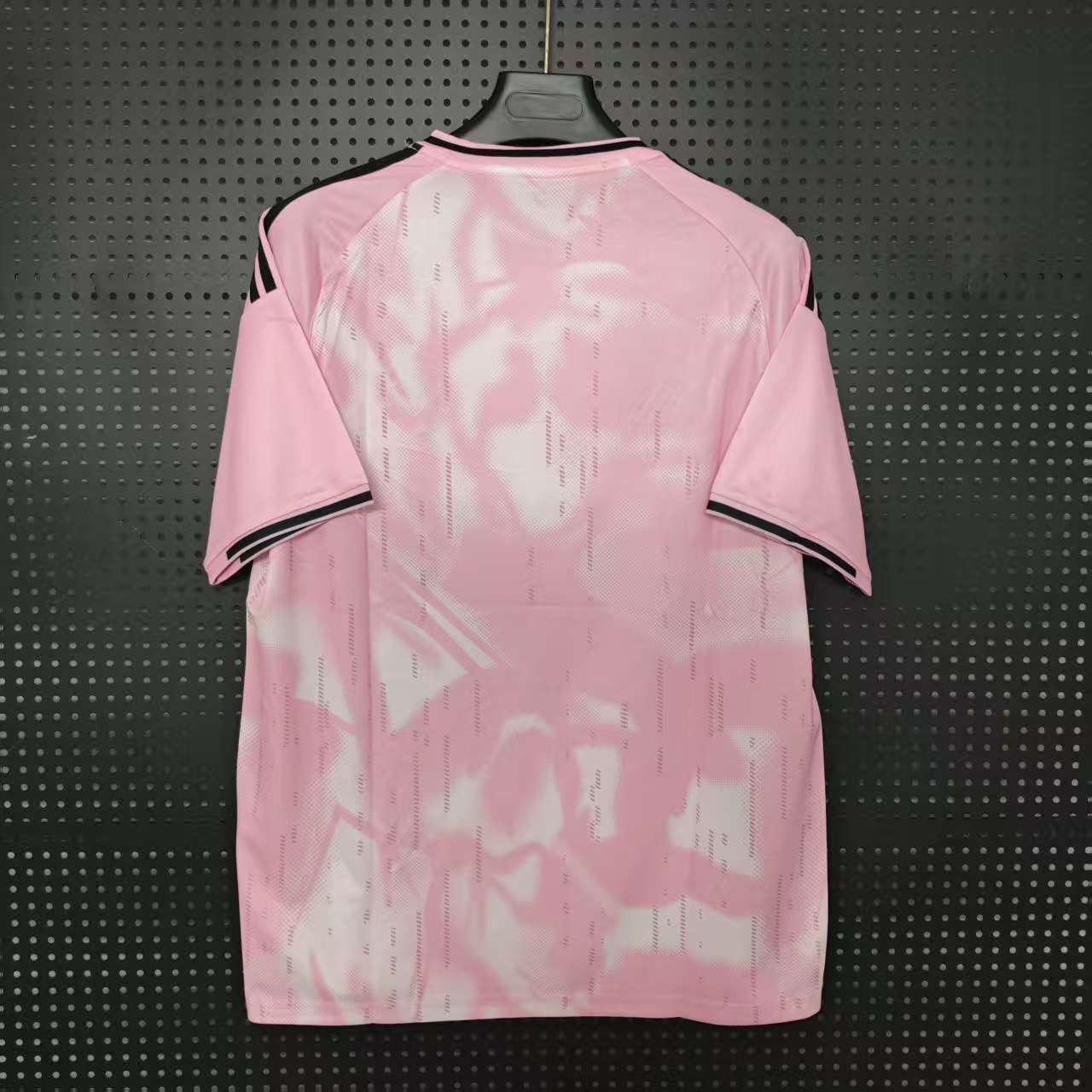 25/26 Real Madrid Special Edition Jersey - Pink-White Tie-Dye with Black Accents