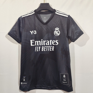 22/23 Real Madrid Y-3 联名 Black Jersey - Limited Edition Geometric Pattern