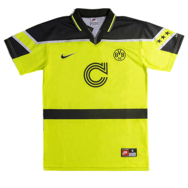 1996-1997 Borussia Dortmund Retro Jersey UCL Home 01