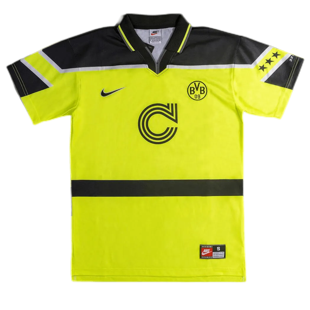 1996-1997 Borussia Dortmund Retro Jersey UCL Home 01
