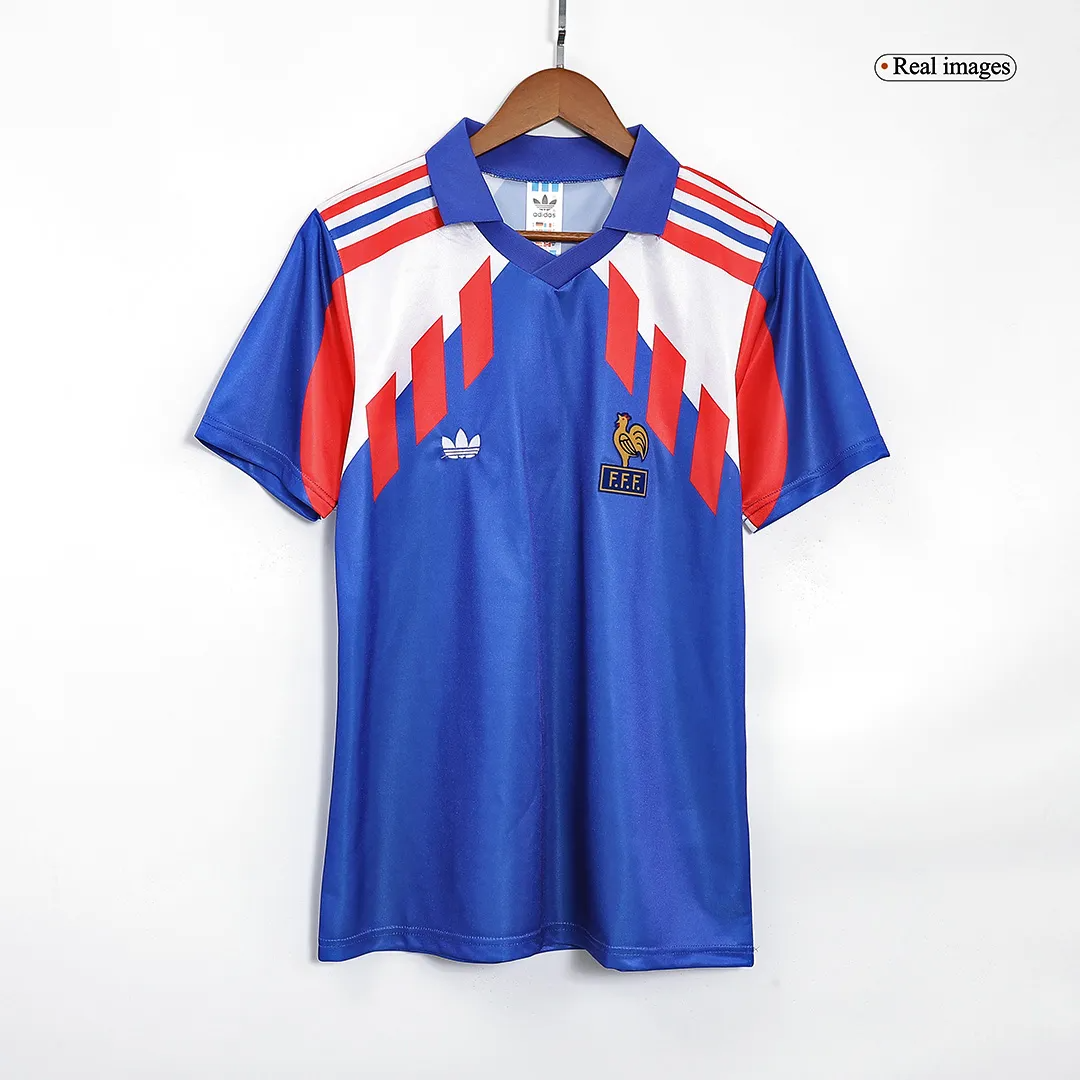 1990 France Retro Jersey Home World Cup3