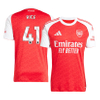 Arsenal RICE #41 Home Soccer Jersey 2025/26