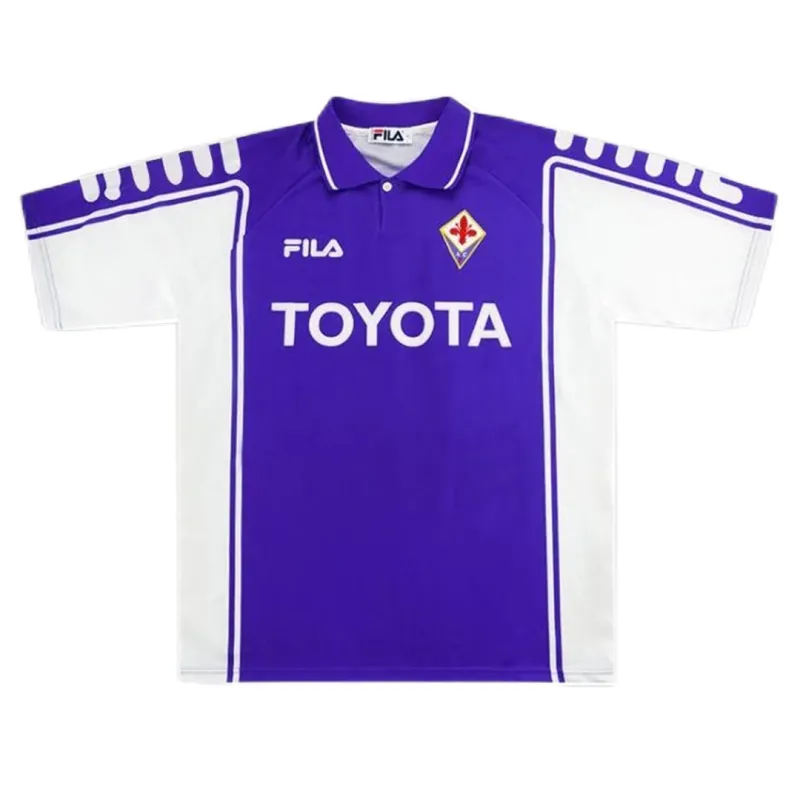 Fiorentina BATISTUTA #9 RUI COSTA #10 1999~2000 Retro Jersey Home