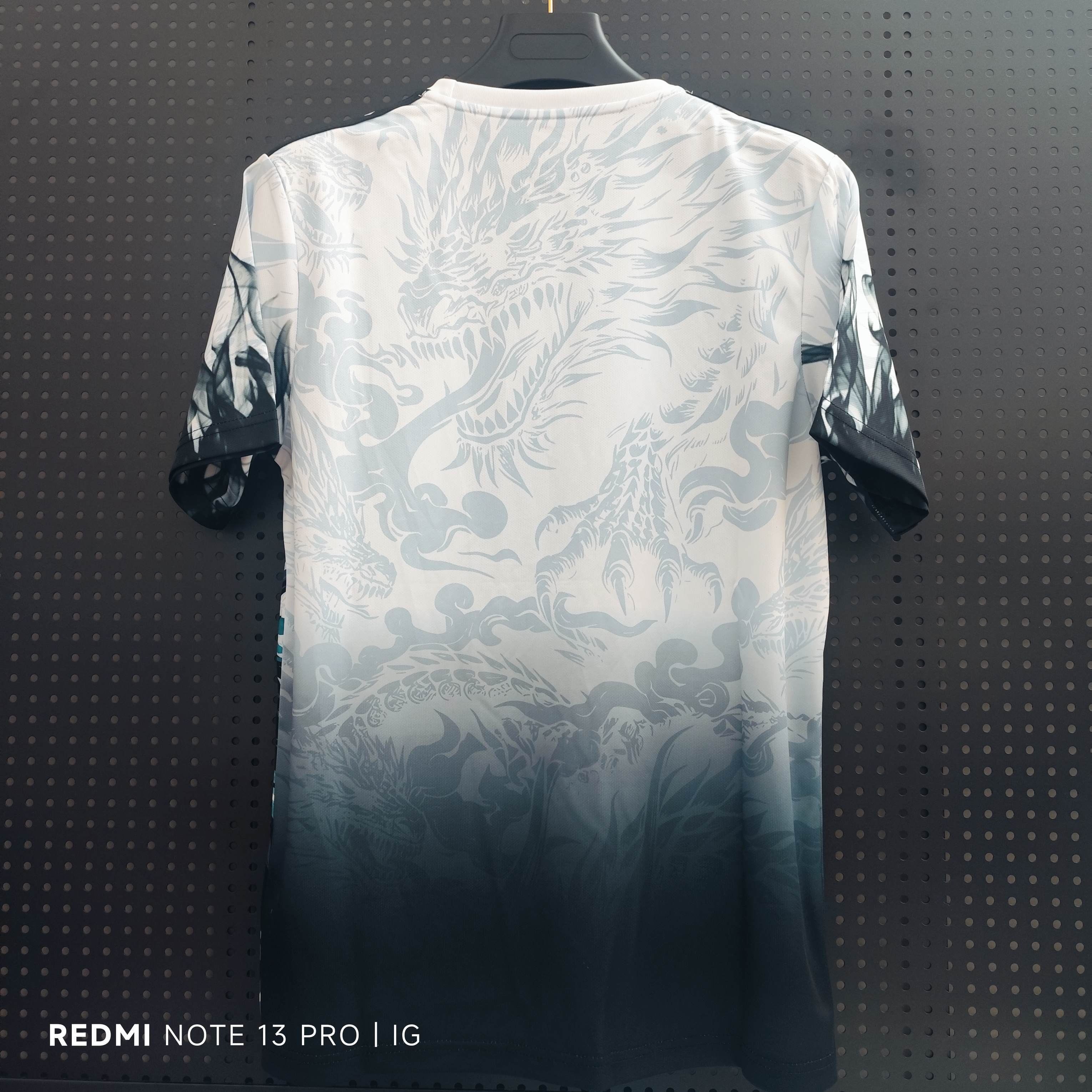25/26 Real Madrid Chinese Dragon Year Limited Jersey - White Dragon Ink Style Pattern