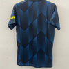 21/22 Manchester United Second Away Jersey - Dark Blue-Black with Geometric Diamond Texture & Yellow-Blue Accents
