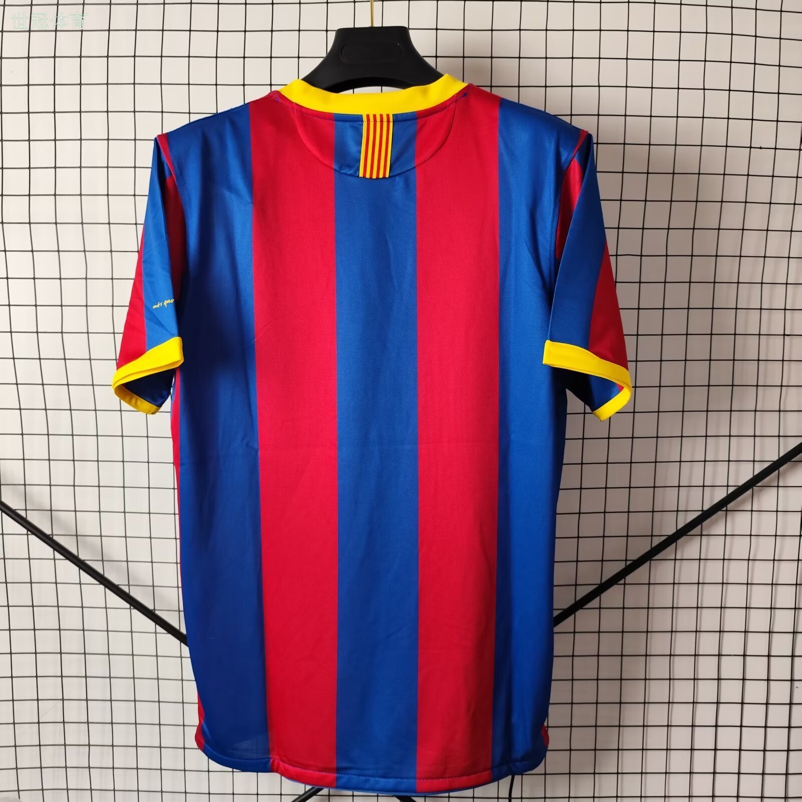 10/11 Barcelona Home Fan Jersey Retro - Classic Red & Blue Stripes Double Champions Messi Version