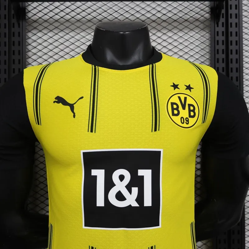 2024-2025 Borussia Dortmund Home Soccer Jersey Player Version