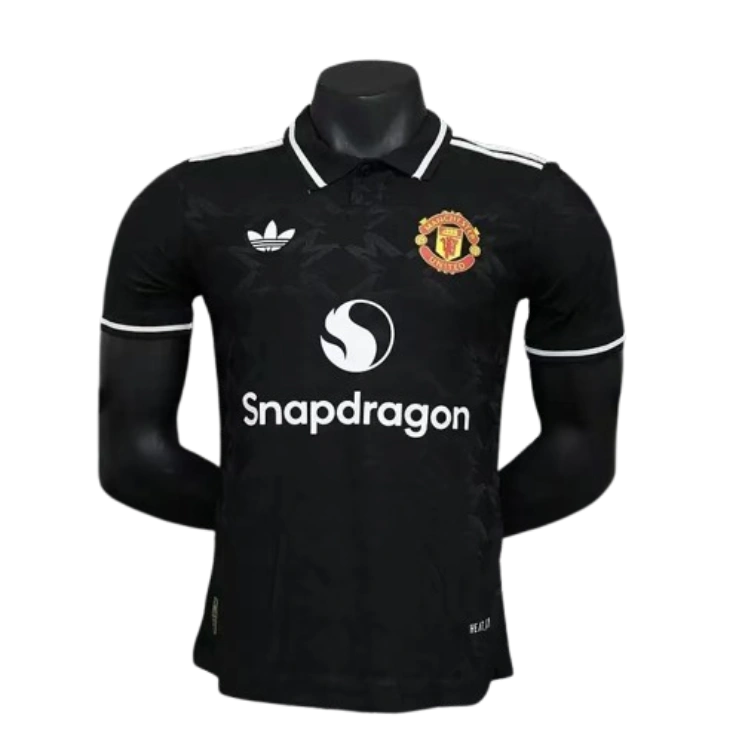 2024-2025 Manchester United Player Version Black POLO Shirt